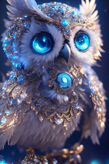 blue eyes of the owl