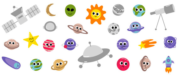 Simple Cute Planet & Space Graphic 1