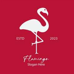 Flamingo logo vector
