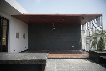 entrance to the house