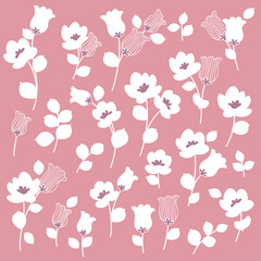 Abstract flower material ideal for textile design,