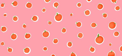 seamless pattern with orange 