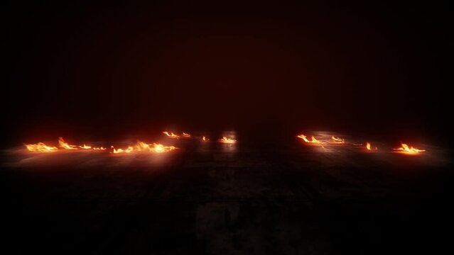 Fx Fire Storm Attack on the ground.	
