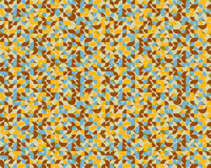 Retro-style seamless pattern with circular motif