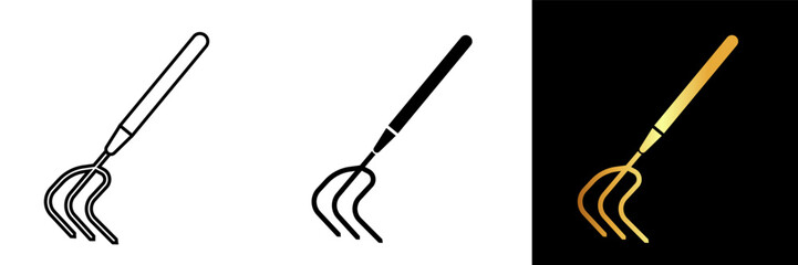 Cultivator icon represents a powerful tool used for breaking up and aerating soil, removing weeds, and preparing the ground for planting. 