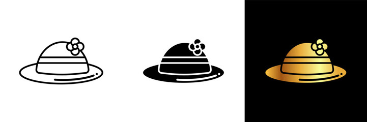 Gardening Hat icon represents the essential headwear for gardening enthusiasts and professionals. 