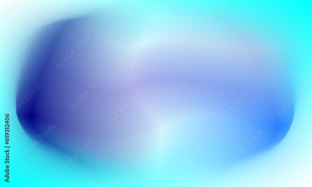 Wall mural abstract gradient bright background. blurred color wave. blue color.