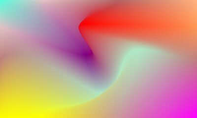 Abstract colorful gradient bright background. Blurred Color wave of Gradient Blending.