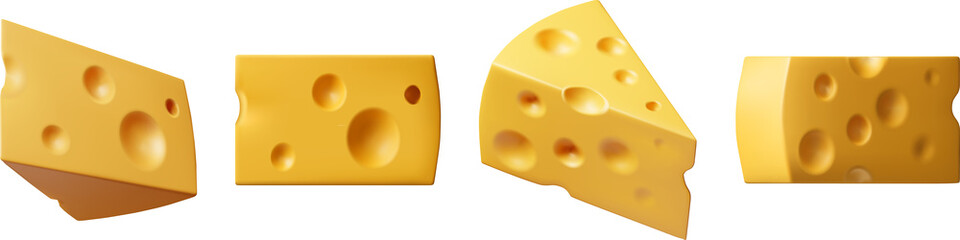 3D Piece of Cheese