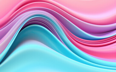 Paste Colors Volumetric Wavy Abstract Background