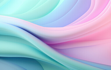 Paste Colors Volumetric Wavy Abstract Background