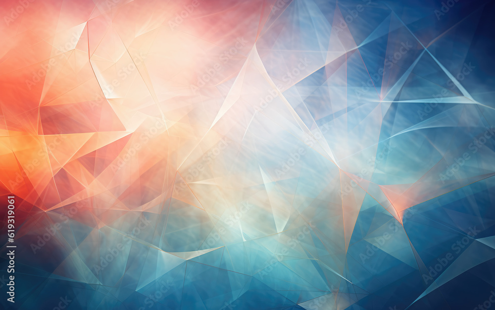 Canvas Prints geometric volumetric abstract background