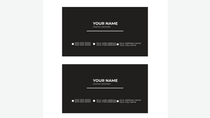 Modern Business Card - Creative and Clean Business Card Template.Modern and simple business card design green and white business card design professional business card template.