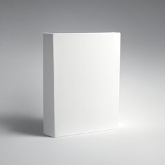 Isolated Book with White Cover and Pages