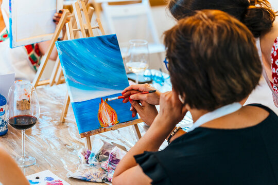 Wine Artistry Workshop: Women Embracing the Power of Paint and Wine