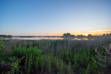 Evening mood on the beach of Ishoj, south of Copenhagen, denmark