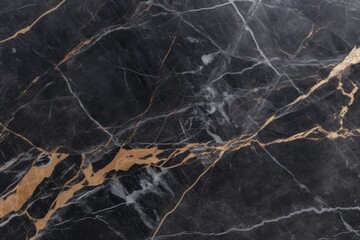 luxurious black and gold marble background. Generative AI