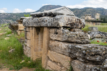 Tombs in Ancient Hierapolis Necropolis, Denizli Province, Turkey