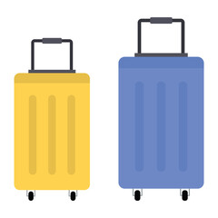 set of  luggage isolated