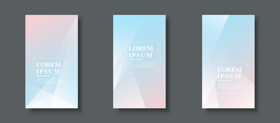 Creative Story Package background . full of colors, red and blue pastel gradation