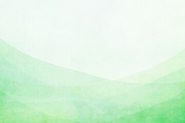 夏をイメージした草原や木々の緑の水彩風の背景