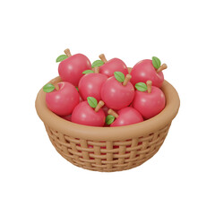 basket of red apples