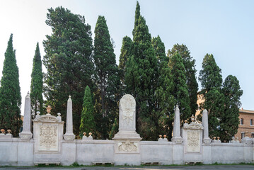 Monuments on the at Piazza dei Cavalieri di Malta in Rome