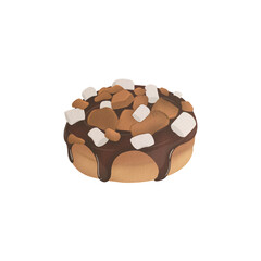 Chocolate Donut On Top with Mashmallo
