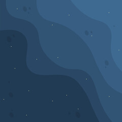 Abstract Background Night Sky Top Right Diagonal Waves Dots Dark Blue Vector Design