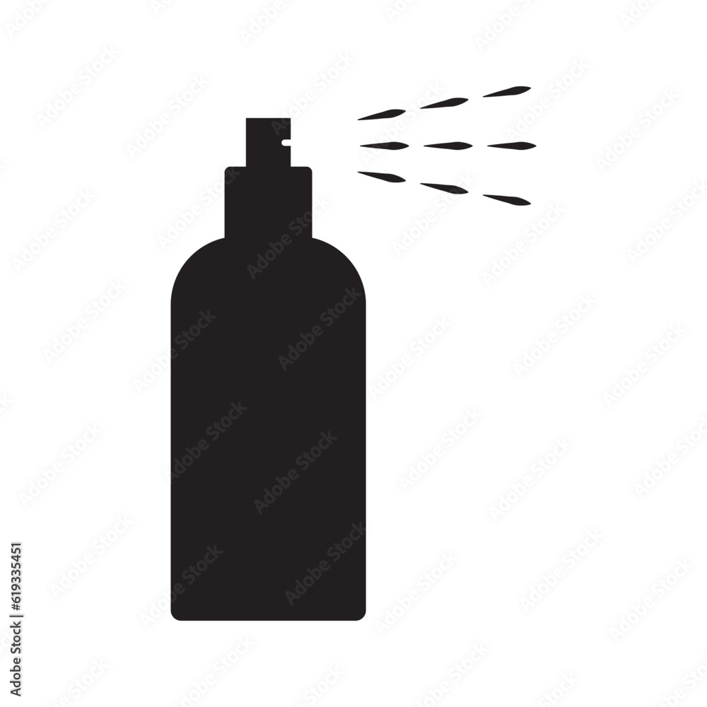 Sticker spray icon, perfume vector