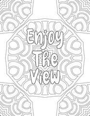 Positive Vibes Coloring Pages, Mandala Coloring Pages for Self-love for Kids and Adults