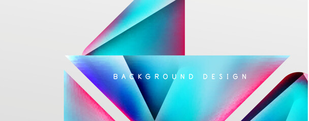 Triangle fluid color gradient abstract background. Vector Illustration For Wallpaper, Banner, Background, Card, Book Illustration, landing page