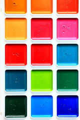 watercolor paints art education school palette