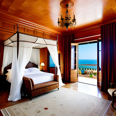 Where Dreams Come True: Immerse Yourself in Luxury at our Seafront Stone Castle Room