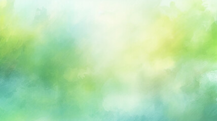 abstract blurred light watercolor fresh green eco background. Generative AI