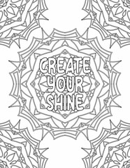 Growth Mindset Coloring Pages, Mandala Coloring Pages for Relaxation and Stress-free for Kids and Adults