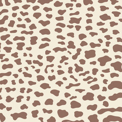 Brown cheetah print pattern animal seamless.