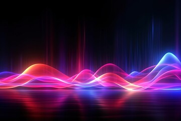 abstract futuristic background with gold PINK blue glowing neon moving high speed wave lines and bokeh lights. Data transfer concept Fantastic wallpaper