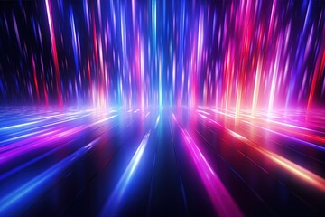 abstract futuristic background with gold PINK blue glowing neon moving high speed wave lines and bokeh lights. Data transfer concept Fantastic wallpaper