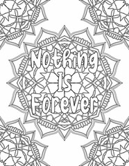 Printable Kindness Coloring Pages, Mandala Coloring Pages for Mindfulness and Stress-free for Kids and Adults