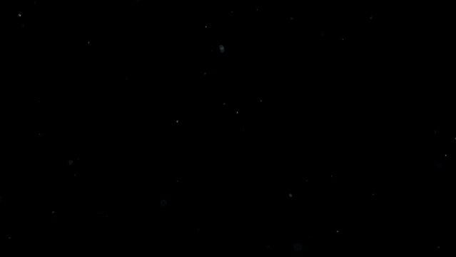 Particles sparkling in the wind