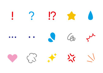 感情表現漫符カラー03