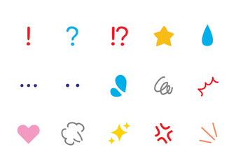 感情表現漫符カラー03