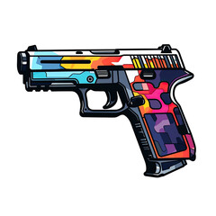 Naklejka premium Gun Generative AI