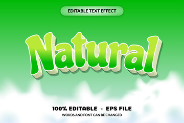 Editable Text Effect Natural Word and Font can Be Changed