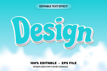 Editable Text Effect Enjoy Word and Font can Be Changed