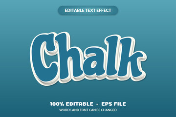 Editable Text Effect Chalk Word and Font can Be Changed