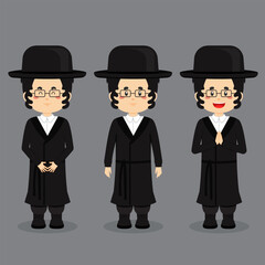 Israel Character with Various Expression