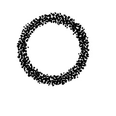round frame made of circles