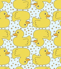 Little ducks and rubber ring anchors switch back and forth with cute patterns. anchor animal artistic baby background beach beautiful bird blue boy captain cartoon colorful cute design